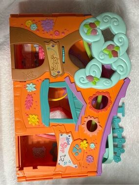 Littlest Pet Shop Treehouse Playset 2007 Hasbro LPS Folding Club House